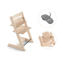 Tripp Trapp Højstol Bøg Inkl. Newborn Sæt Og Babysæt - Natur