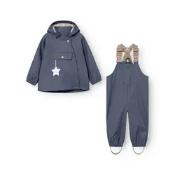 Mini A Ture Regntøj m. Seler - PU - MatWainis - Ombre Blue