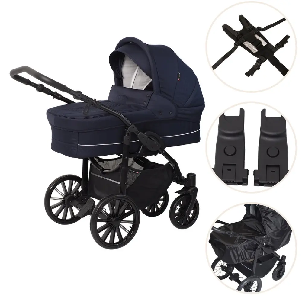 product-Basson Nordic Lux Barnevogn Pakke - Dark Grey