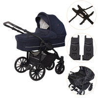 Basson Nordic Lux Barnevogn Pakke - Dark Grey