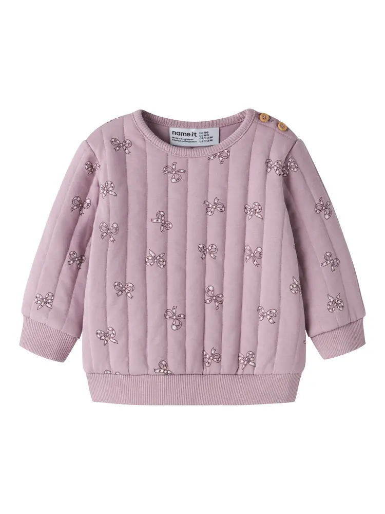 Name It Rulie Quilt Trøje - Mauve Shadows
