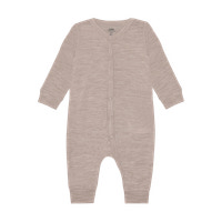 BeKids Uld jumpsuit - Mocha Meringue Melange