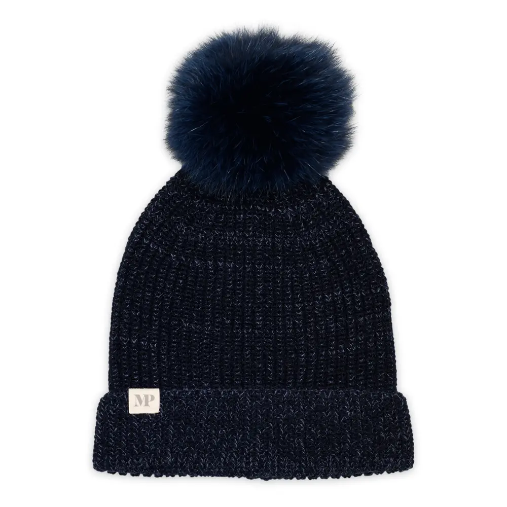 Svaneke Hue - Pompons - Navy - 47/49