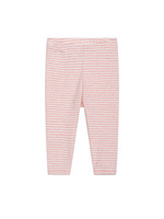 Baby Stribet Leggings - CORAL/OW