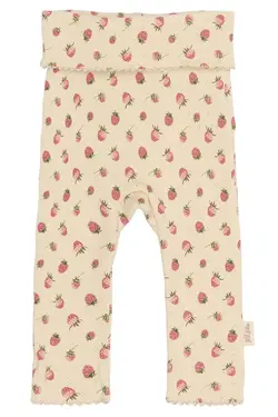 Dea High Waist Leggings - Fog Strawberry AOP - 74 CM