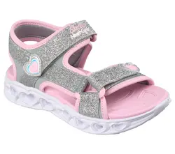 Skechers Sandaler - Girls Heart - m.Lys - Silver/Pink