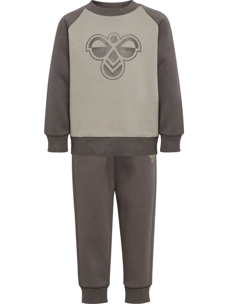 Hummel Bumble Sæt - Dark Gull Gray - 80