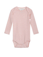 Baby Stribet Body - CORAL/OW