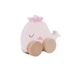 Wooden Whale on Wheel billede