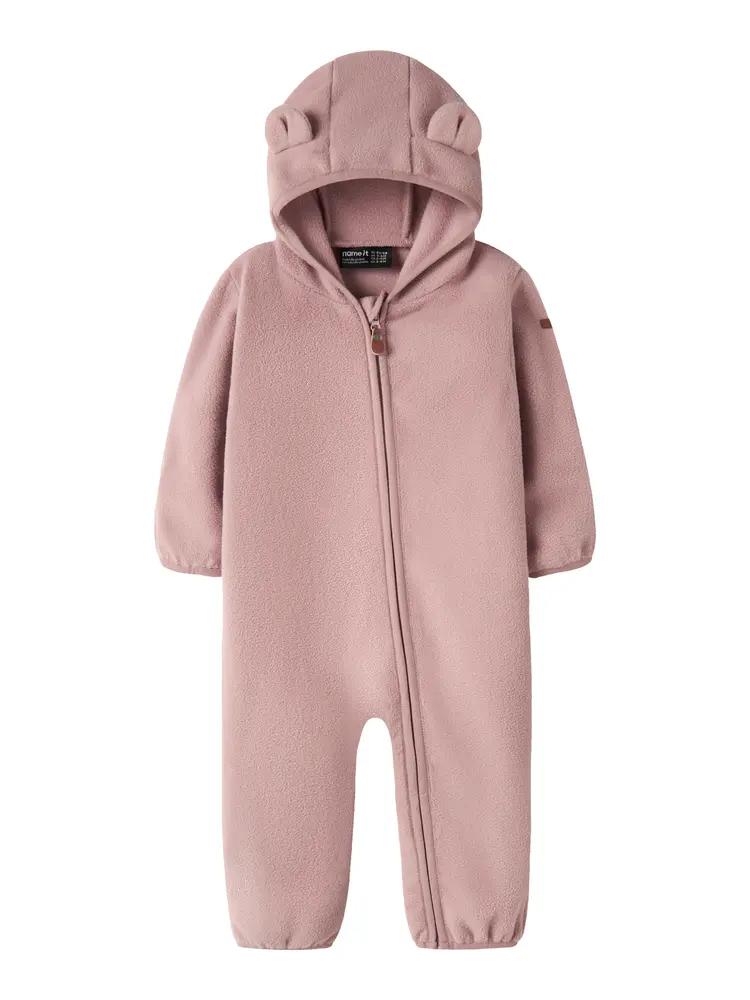 Name It Meeko Fleece Dragt - Woodrose - 50/56