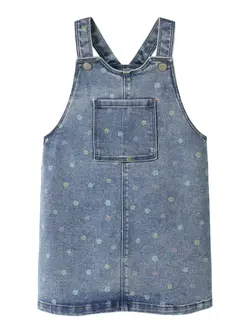 Name It Denimkjole - NmfRosa - Medium Blue Denim/Flower