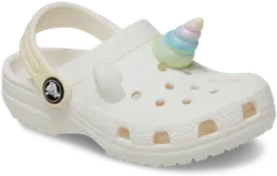Crocs Sandaler - Classic Rainbow Unicorn Clog T - Chalk