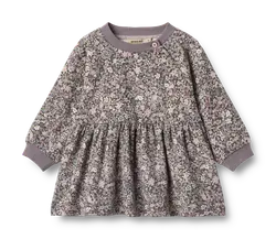 Dorthea Jersey Kjole - Purple stone flowers - 3 MDR.
