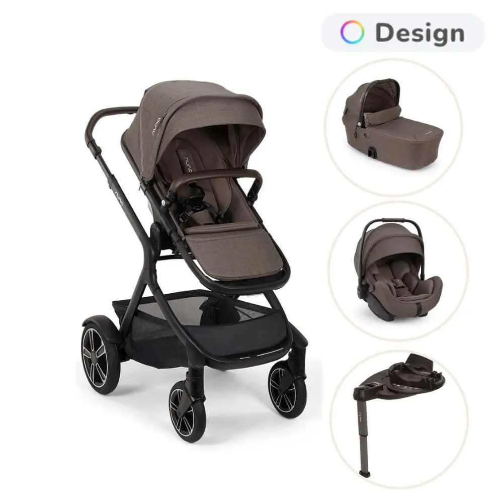 Nuna Demi Next Kombivogn Inkl. Arra Flex V2 Autostol Og Curve Base - Chestnut