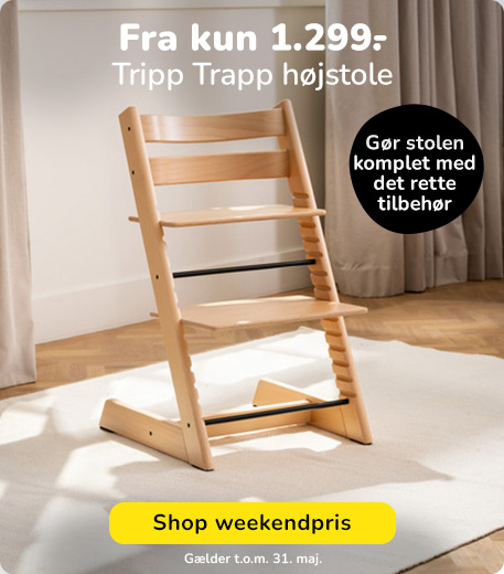 Denne weekend: Tripp Trapp højstole fra kun 1.299 kr.