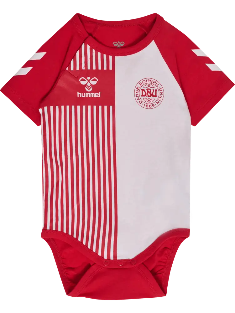 Hummel Mini DBU Stripy Kortærmet Body Tango Red 56