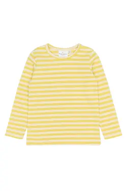 Fro Rib Bluse - Dusky Citron Striped - 110