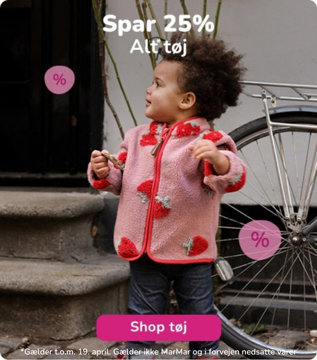Spar 25% på alt tøj