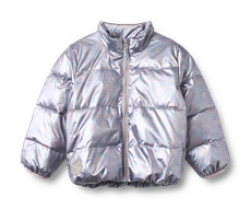 Ullu Letvægts Puffer Jakke - Silver sky flower