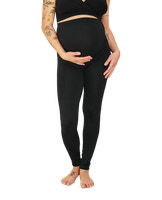Graviditets leggings m. støtte (Recycled) sort s