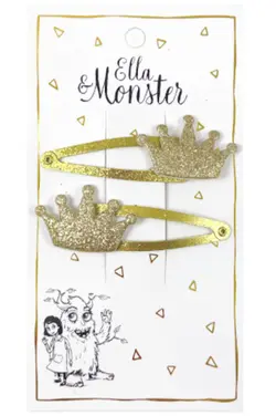 Hårclips Gold Crown