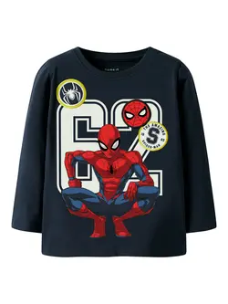 Name It Bluse - Noos - NmmDeep - Spiderman - Navy Blazer