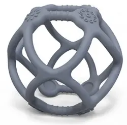 Bide-bold i silikone med taktile overflader - Blå