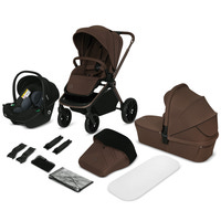 Lionelo Mika Plus 3in1 Kombivogn - Mocha Mousse