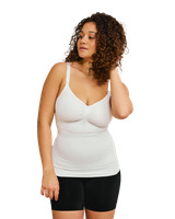Sømløs Ammetop Med Shapewear - Hvid