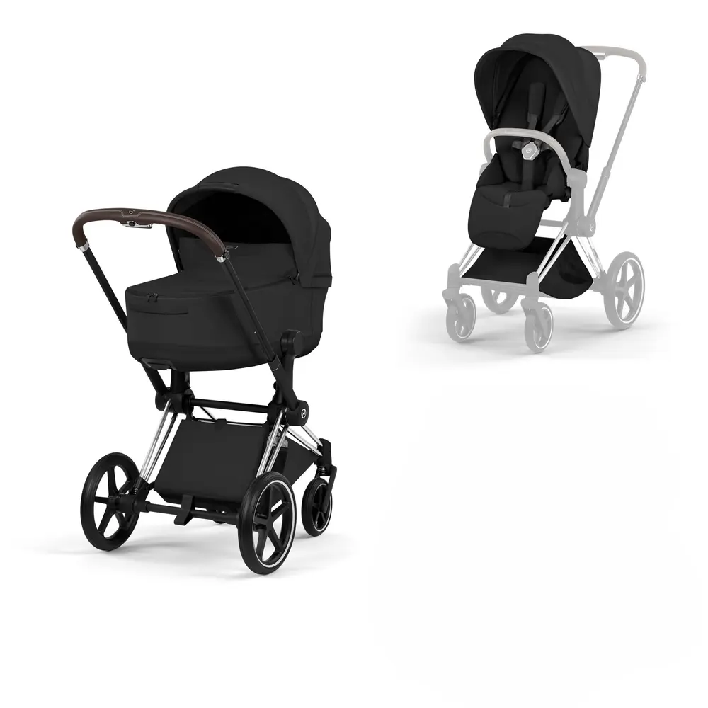 Cybex Priam Kombivogn Style Sepia Black/Chrome Brown