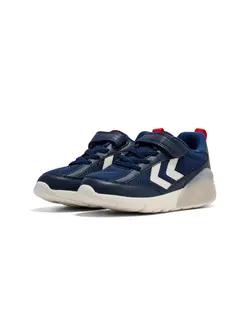 Hummel Daylight Jr Sneaker Navy Med Blinklys i Sålen Og Velcro - Str. 29