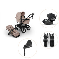 Bugaboo Fox 5 Renew Kombivogn Inkl. Cloud T Plus Autostol, Base Og Adapter - Desert Taupe Melange/Black