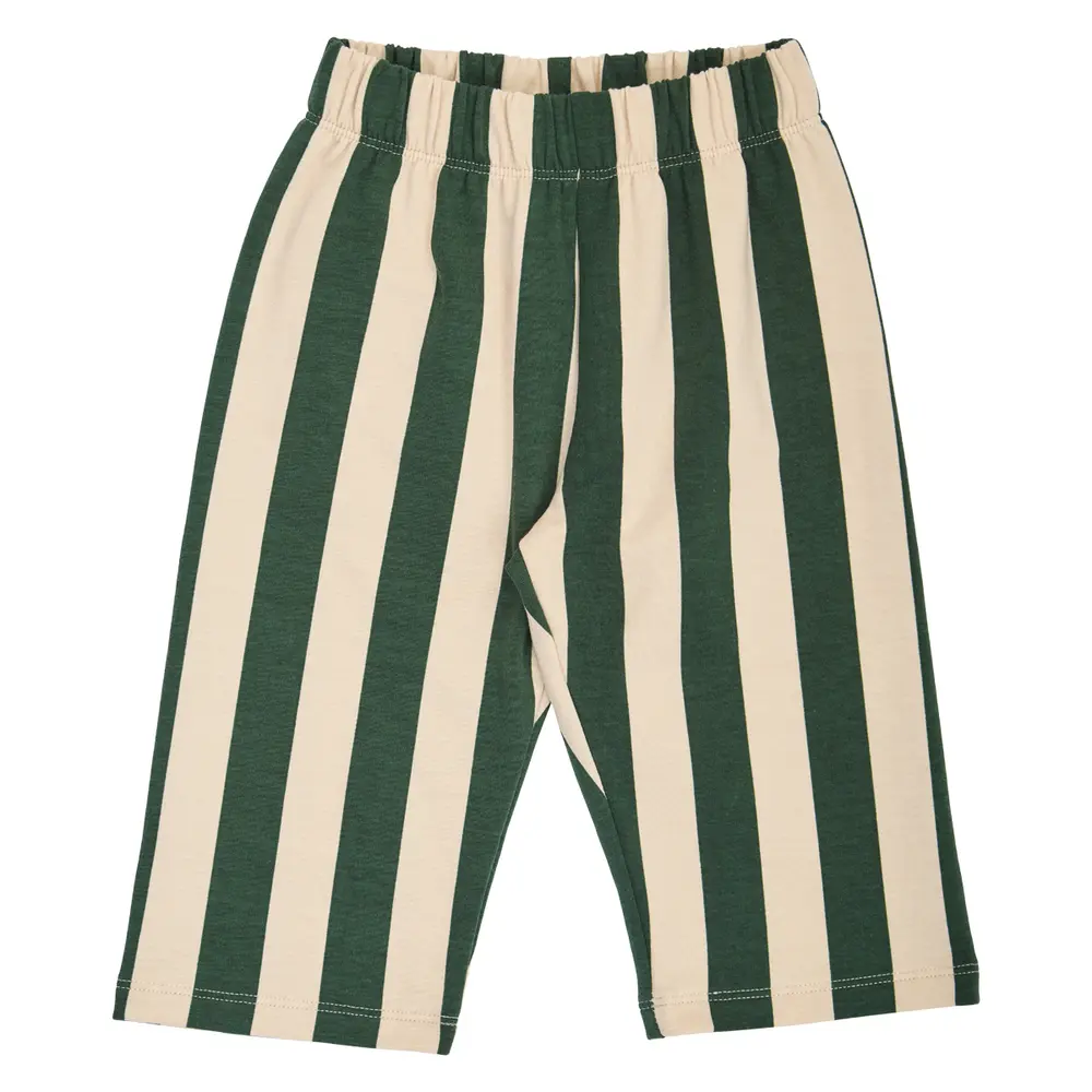Müsli Sweatpants - Stripe - Oak/Forest Green