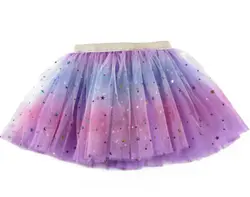 Regnbue Tylskørt - Violet