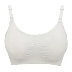 3-i-1 amme- og pumpe-BH hvid L