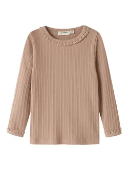 Lil Atelier Bluse - Rib - Viskose/Økologisk Bomuld - NmfBabette