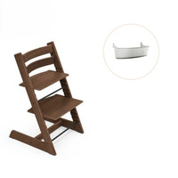 Højstol inkl. storage opbevaring - eg warm brown