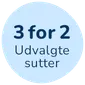 3 for 2 udvalgte sutter