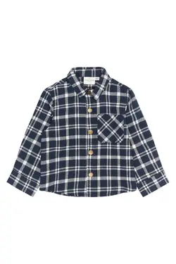 Riggs Flannel Skjorte - NAVYBLAZER - 92