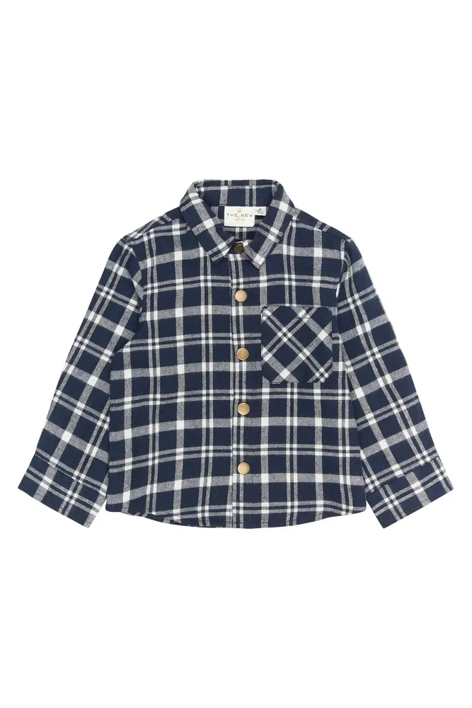 Riggs Flannel Skjorte - NAVYBLAZER - 98