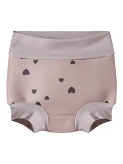 Name It Badebukser Burnished Lilac Med Hjerter - Str.        18-24m 86/92cm