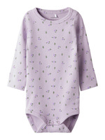 Hofie Langærmet Body - MISTYLILAC