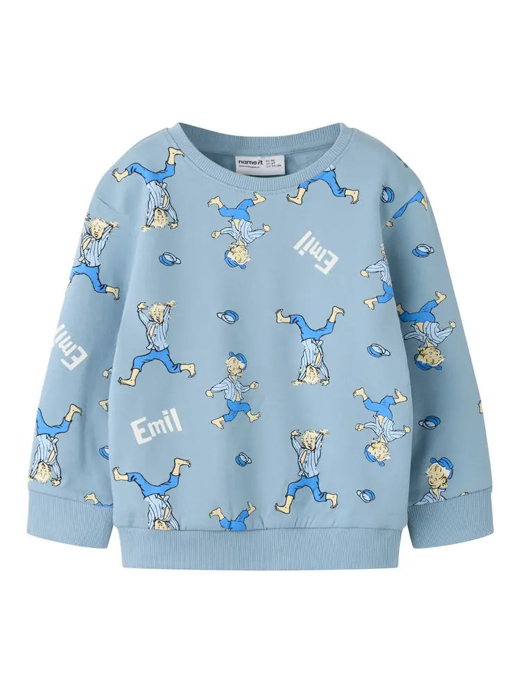 Name It Alfe Emil Sweatshirt - Ashley Blue - 110