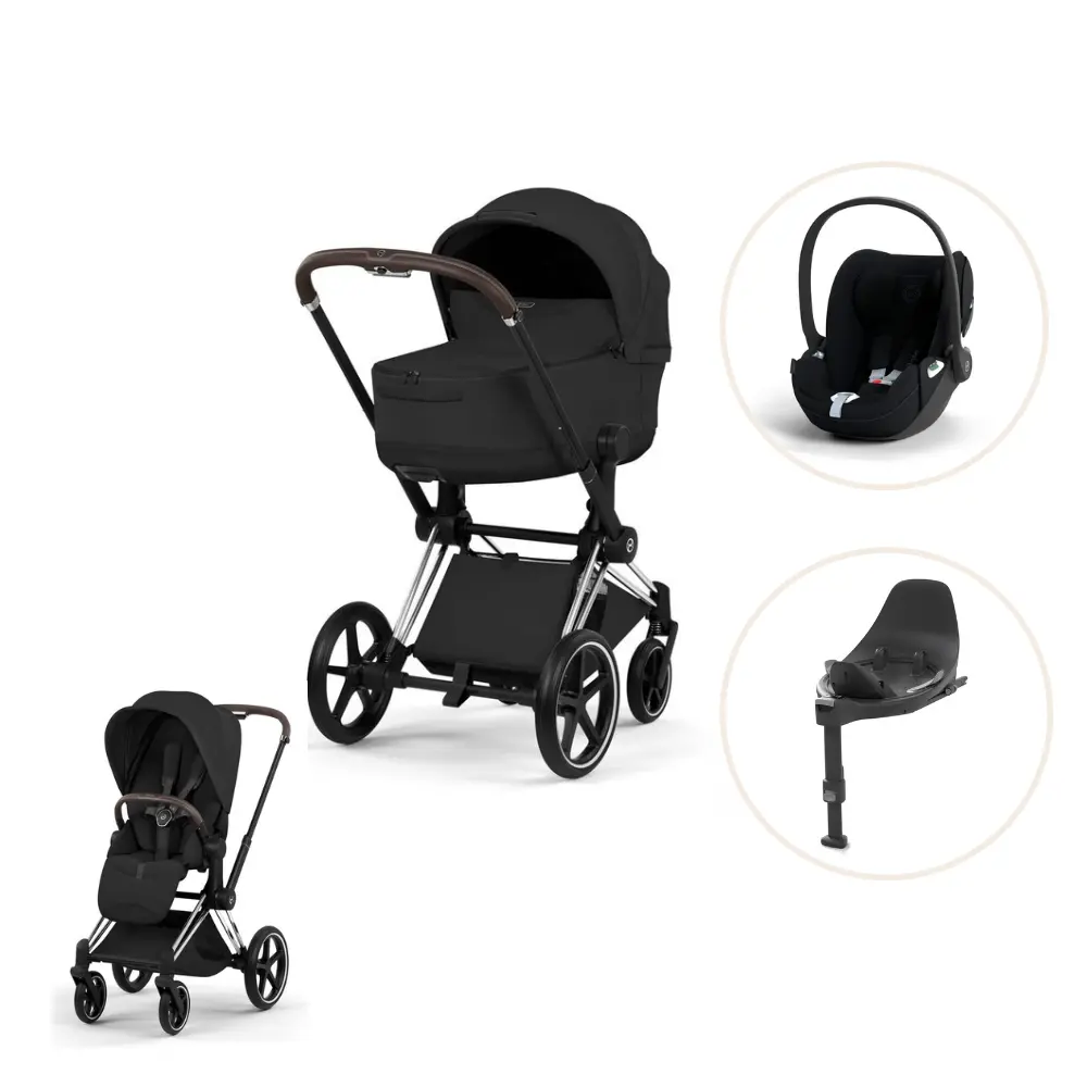 Cybex Priam Style Kombivogn inkl. Cloud T og Base T Sepia Black/Chrome Brown