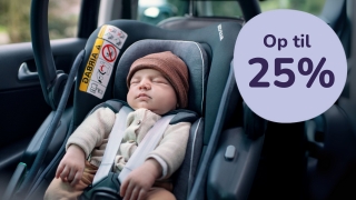 Spar 20-25% på autostole hos BabySam