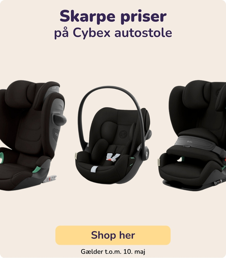 Skarpe priser på Cybex autostole denne weekend
