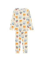 Molo Lue Nattøj Sæt - Retro Kittens