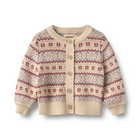 Wheat Vikki Jacquard Cardigan - Offwhite