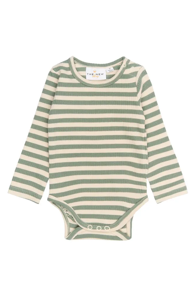 The New Siblings Fro Langærmet Rib Body - Lily Pad Striped