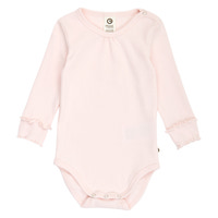 Cozy Me Rib Deco Langærmet Body - Primrose